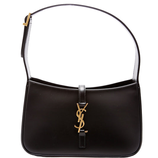 YSL Saint Laurent Saint Laurent Le Hobo Bag Leather Black Shoulder Bag