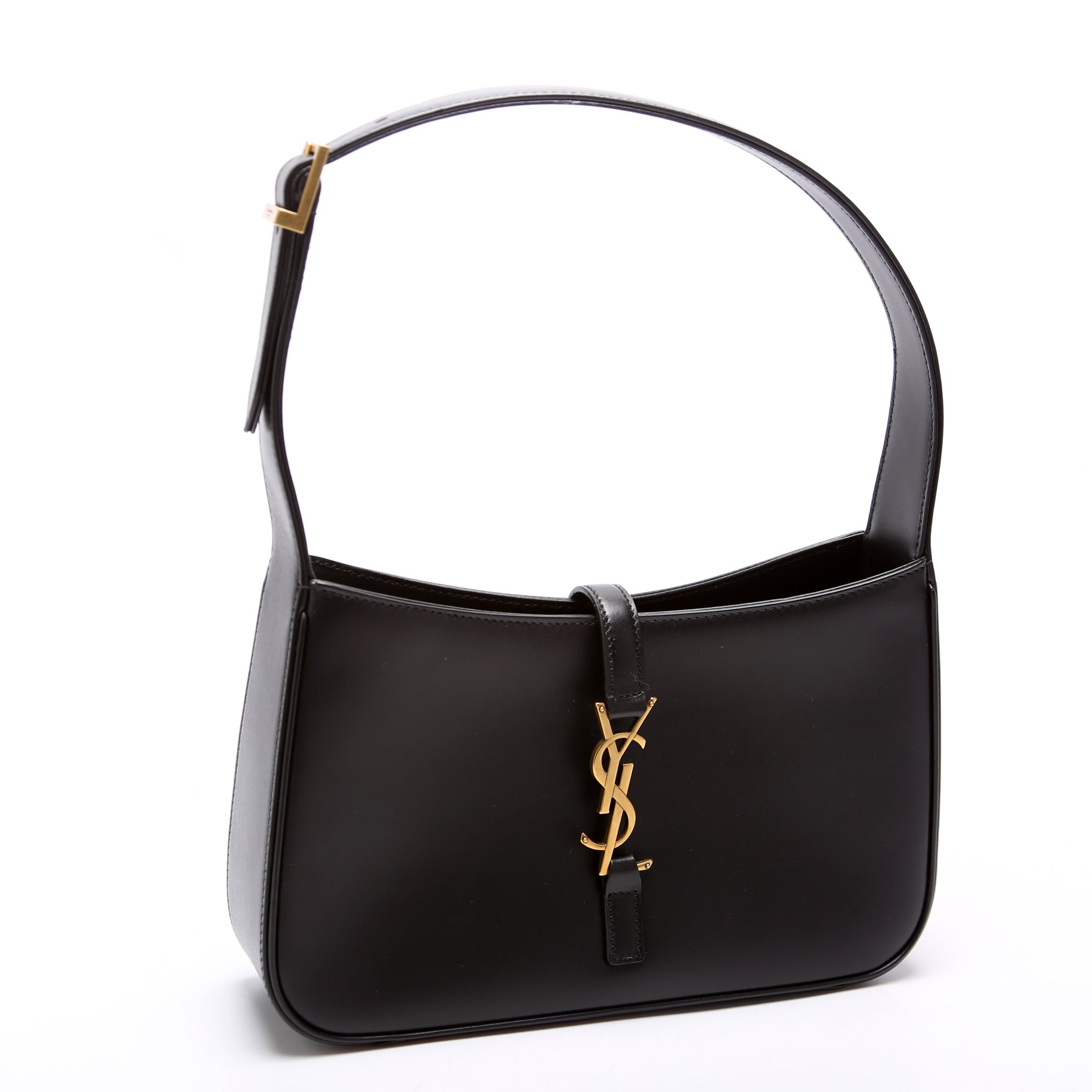 YSL Saint Laurent Saint Laurent Le Hobo Bag Leather Black Shoulder Bag