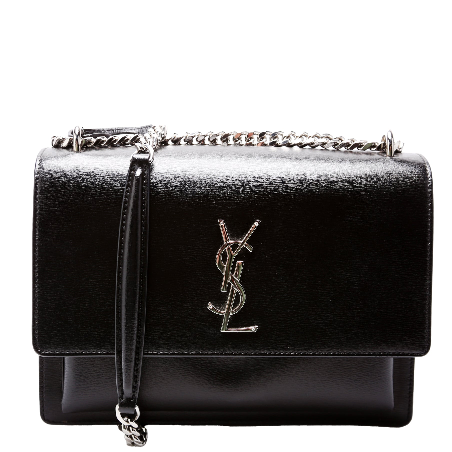YSL Saint Laurent Med Lth Bag Black Travel Bag