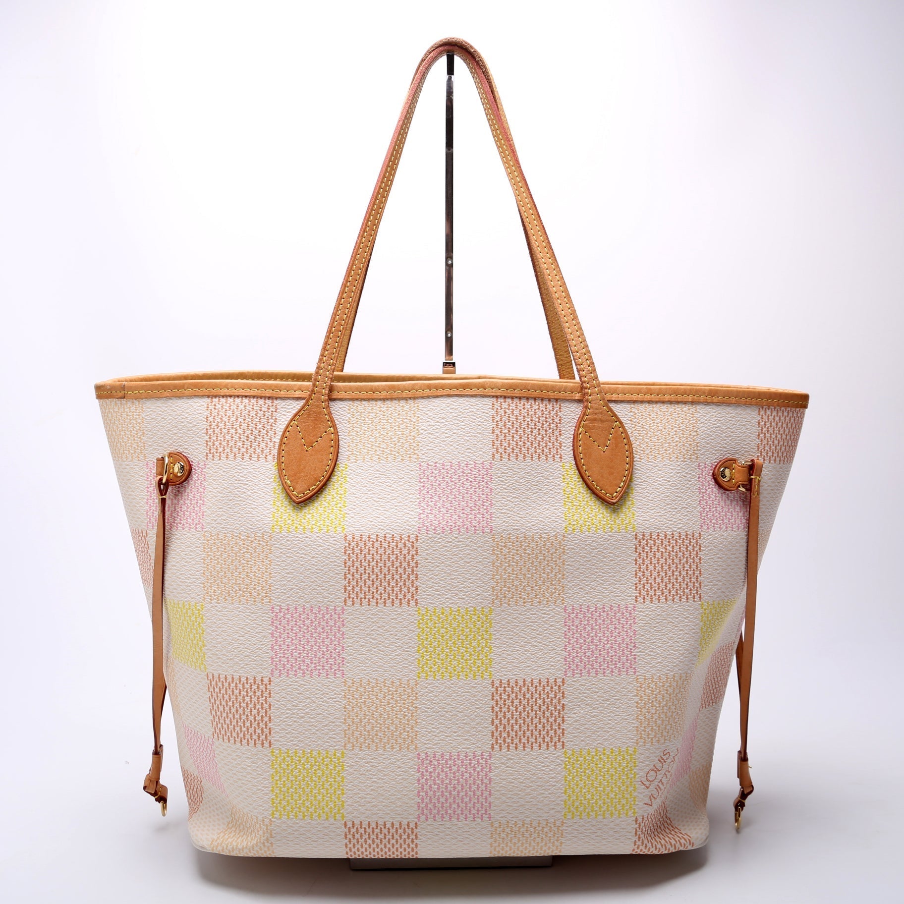 Louis Vuitton Neverfull W MM Giant Peach Damier Wallet Case