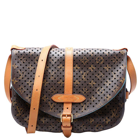 Louis Vuitton SC Flore Saumur Teal Monogram Handbag