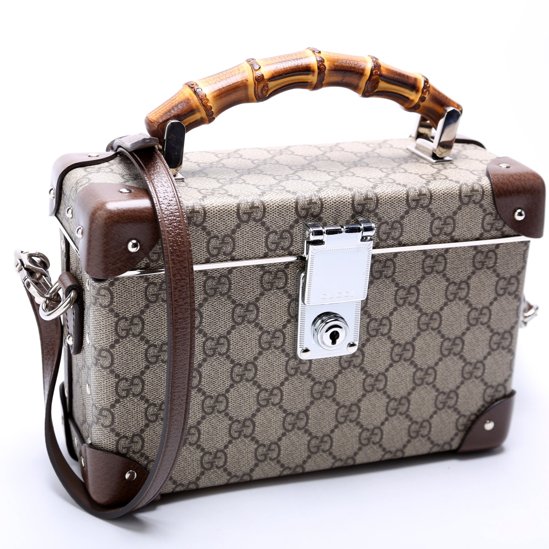 Gucci Globe Trotter Vanity Brown Travel Bag