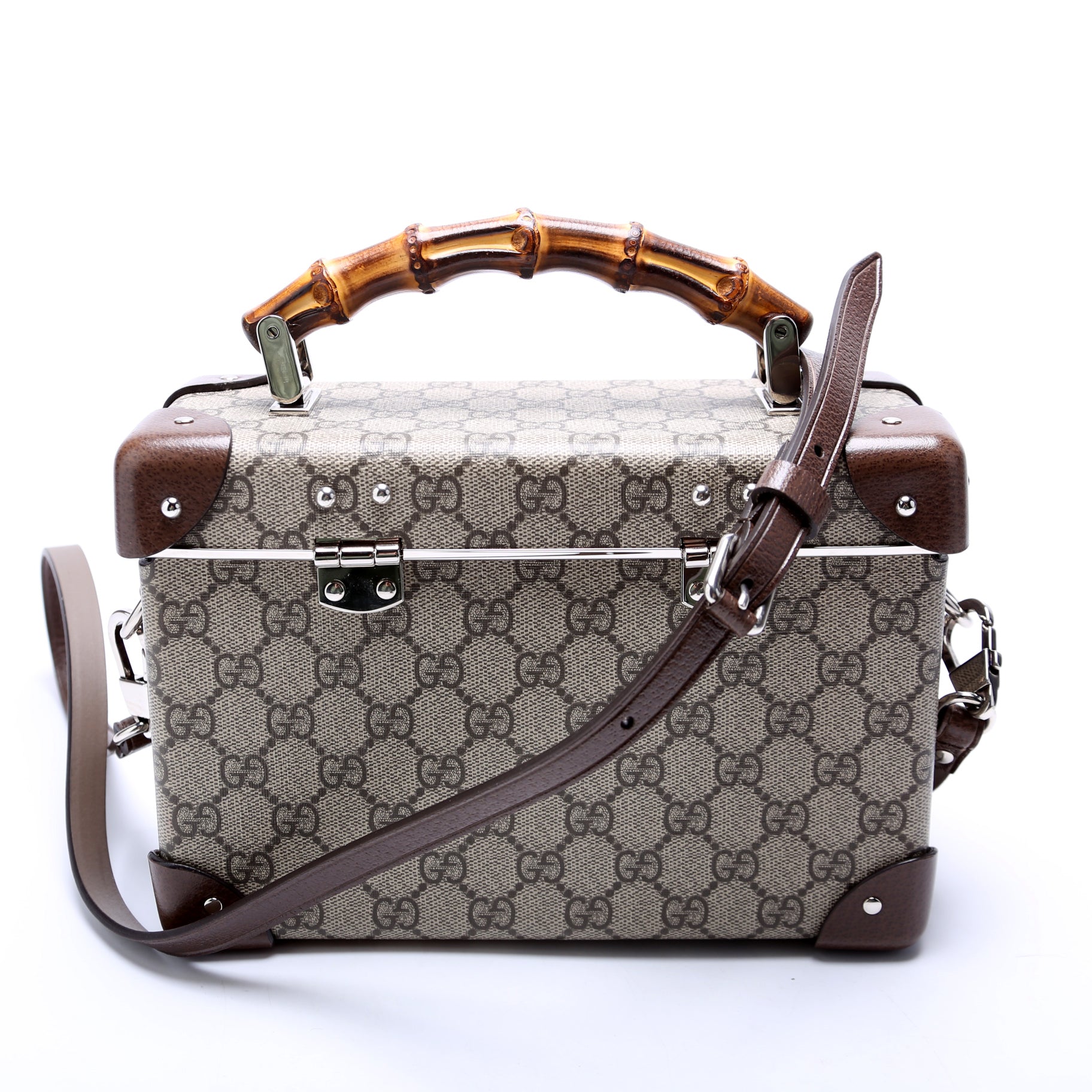 Gucci Globe Trotter Vanity Brown Travel Bag