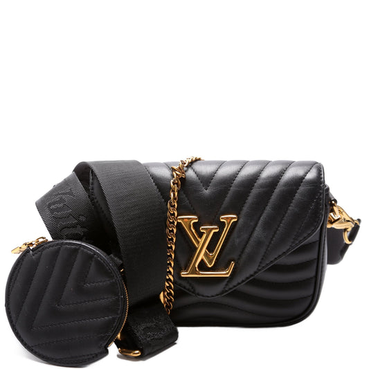 Louis Vuitton New Wave Multi Pochette Black Clutch Bag