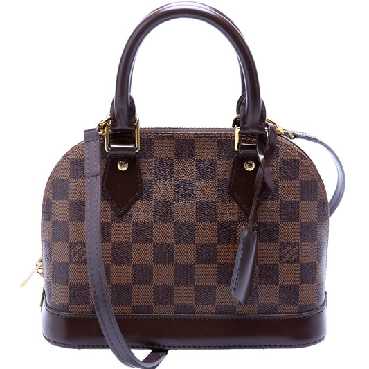 Louis Vuitton Alma BB Ebene Damier Handbag Ebene 18