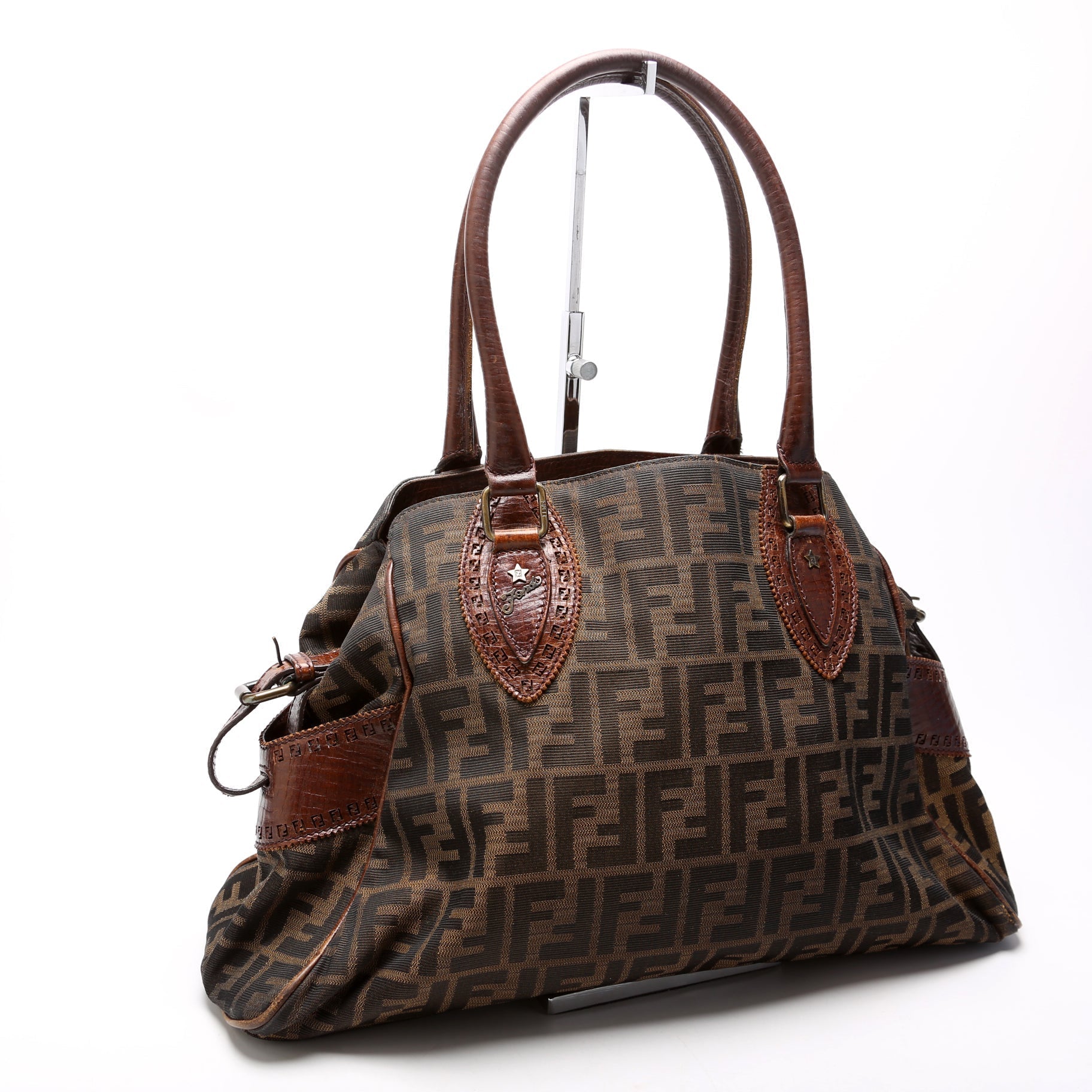 Fendi 8Bn162 Zucca Du Jour Bag Medium Travel Bag