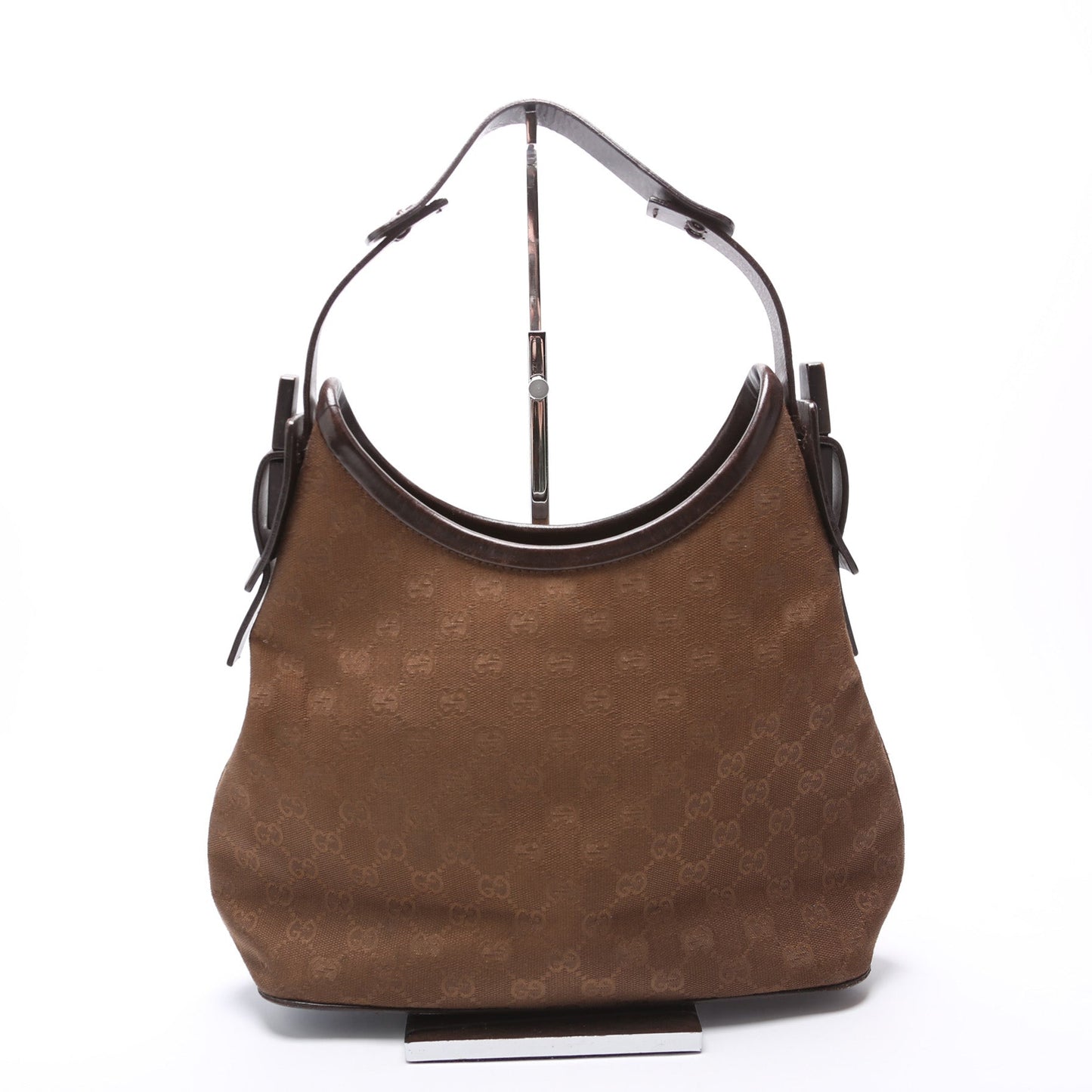 Gucci GG Canvas Brown Small Shoulder Bag