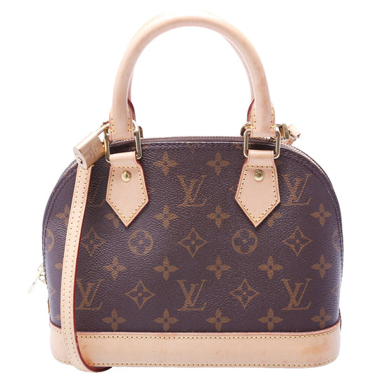 Louis Vuitton Alma BB Monogram Handbag Monogram 10