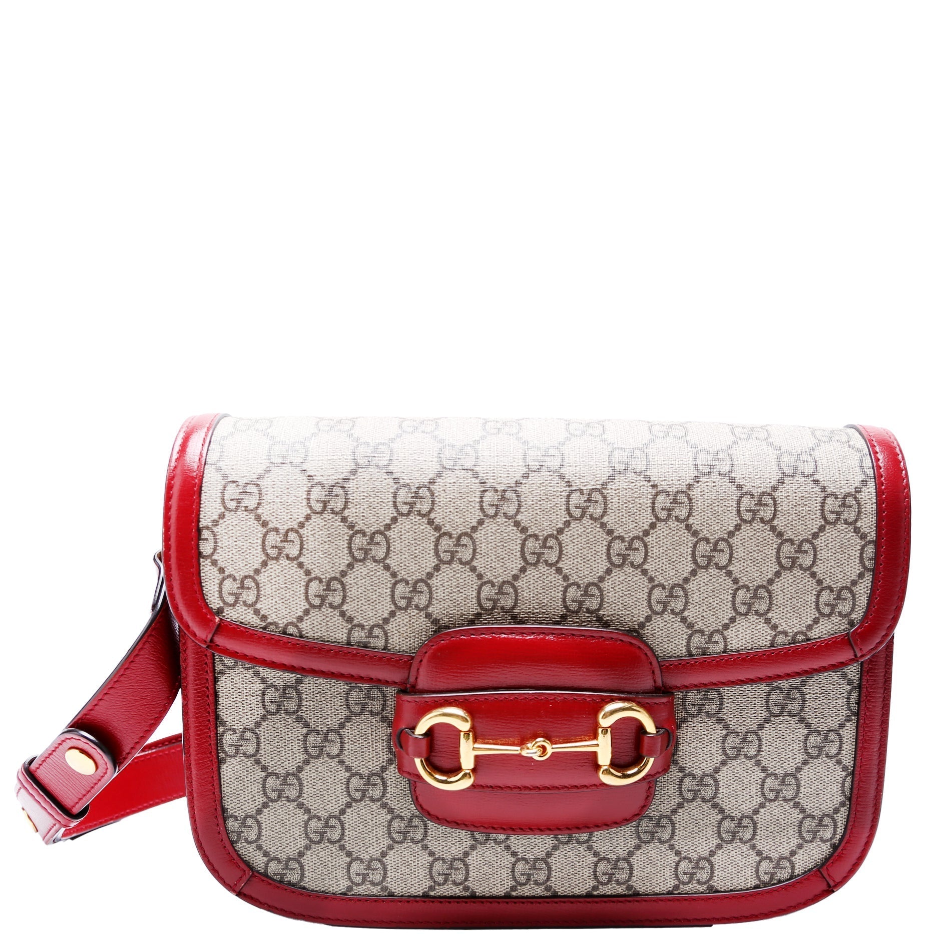 Gucci Horsebit Red Shoulder Bag Bag Red