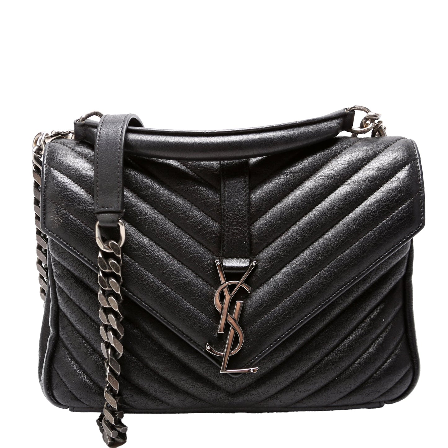 YSL Saint Laurent College Bag Black Medium Travel Bag