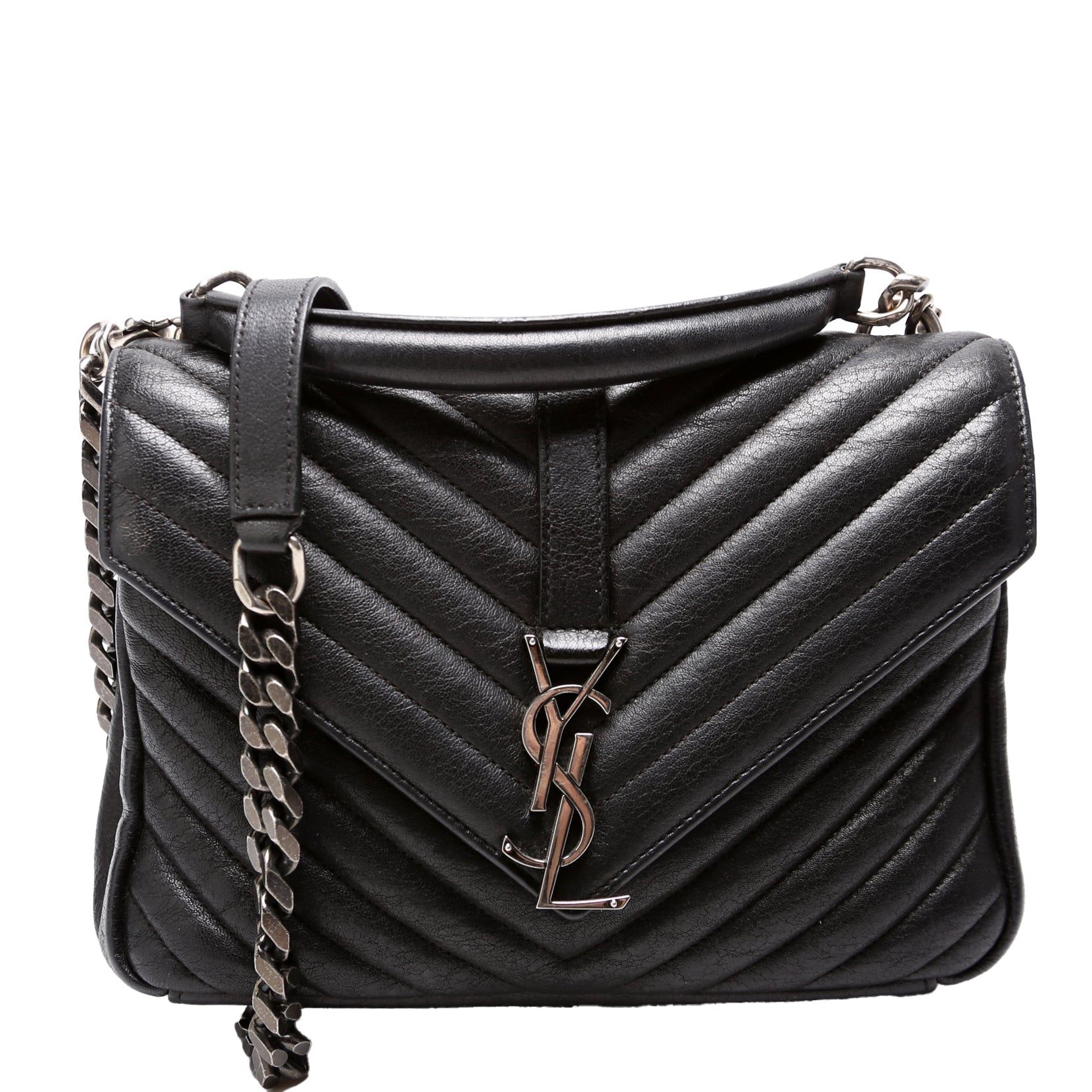 YSL Saint Laurent College Bag Black Medium Travel Bag