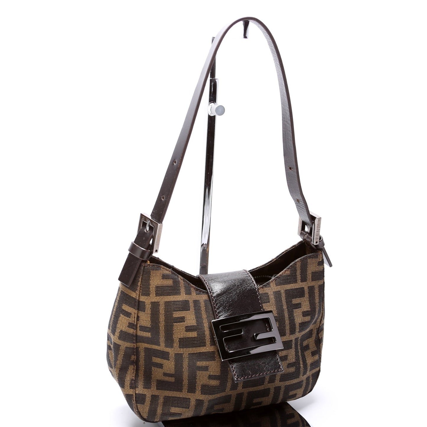 Fendi Ff Zucca Shoulder Bag Brown Mini