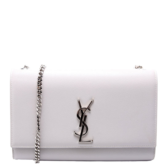 YSL Saint Laurent Saint Laurent Kate Satchel Grain De Poudre Medium Travel Bag