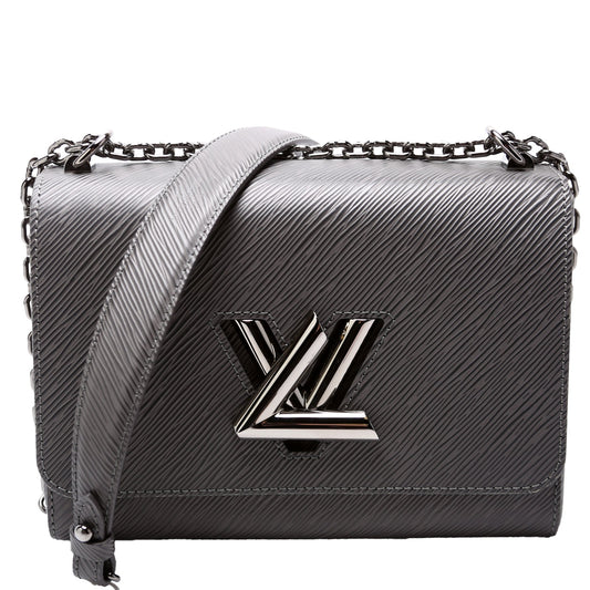 Louis Vuitton Twist Grey MM Epi Handbag