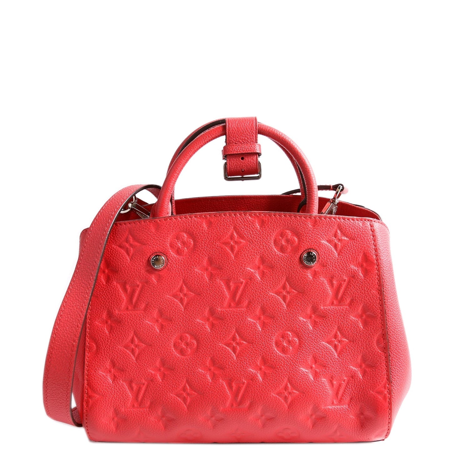 Louis Vuitton Montaigne BB Empreinte Red Handbag