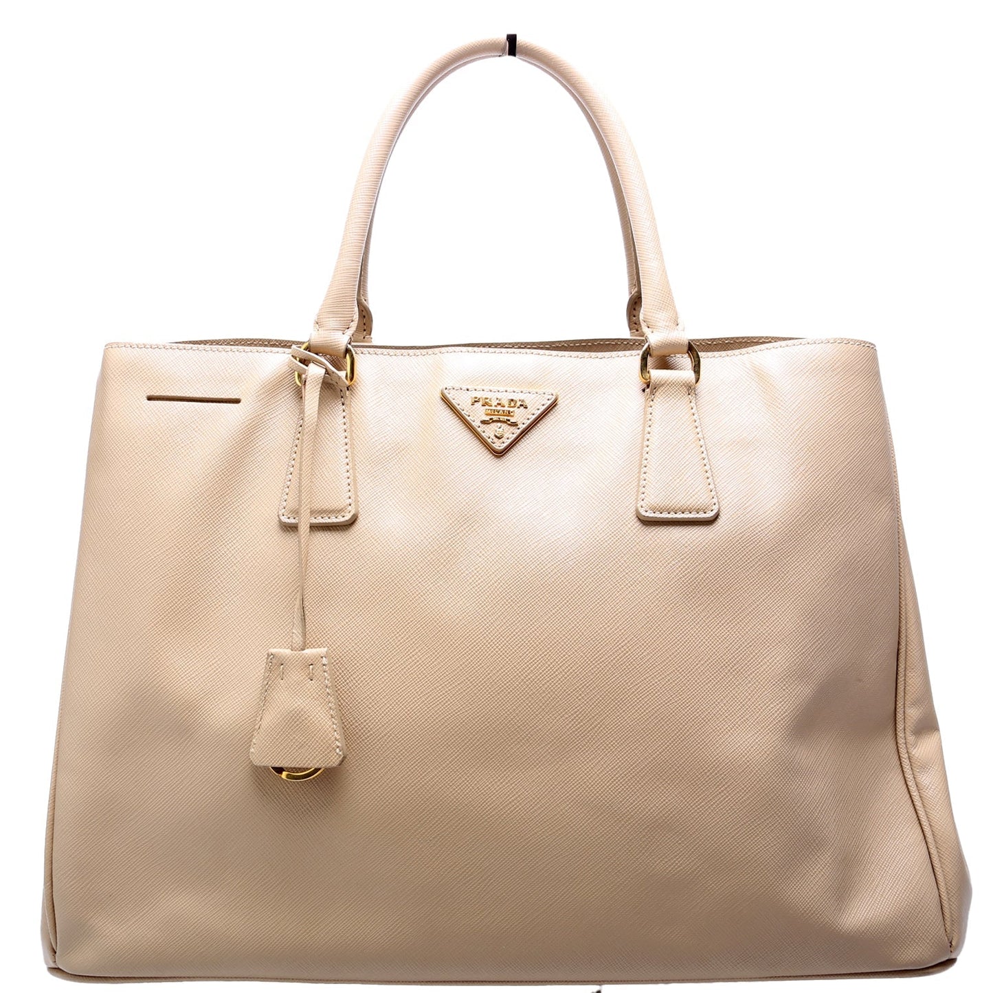 Prada Saffiano Lux Tote Bag Beige Large