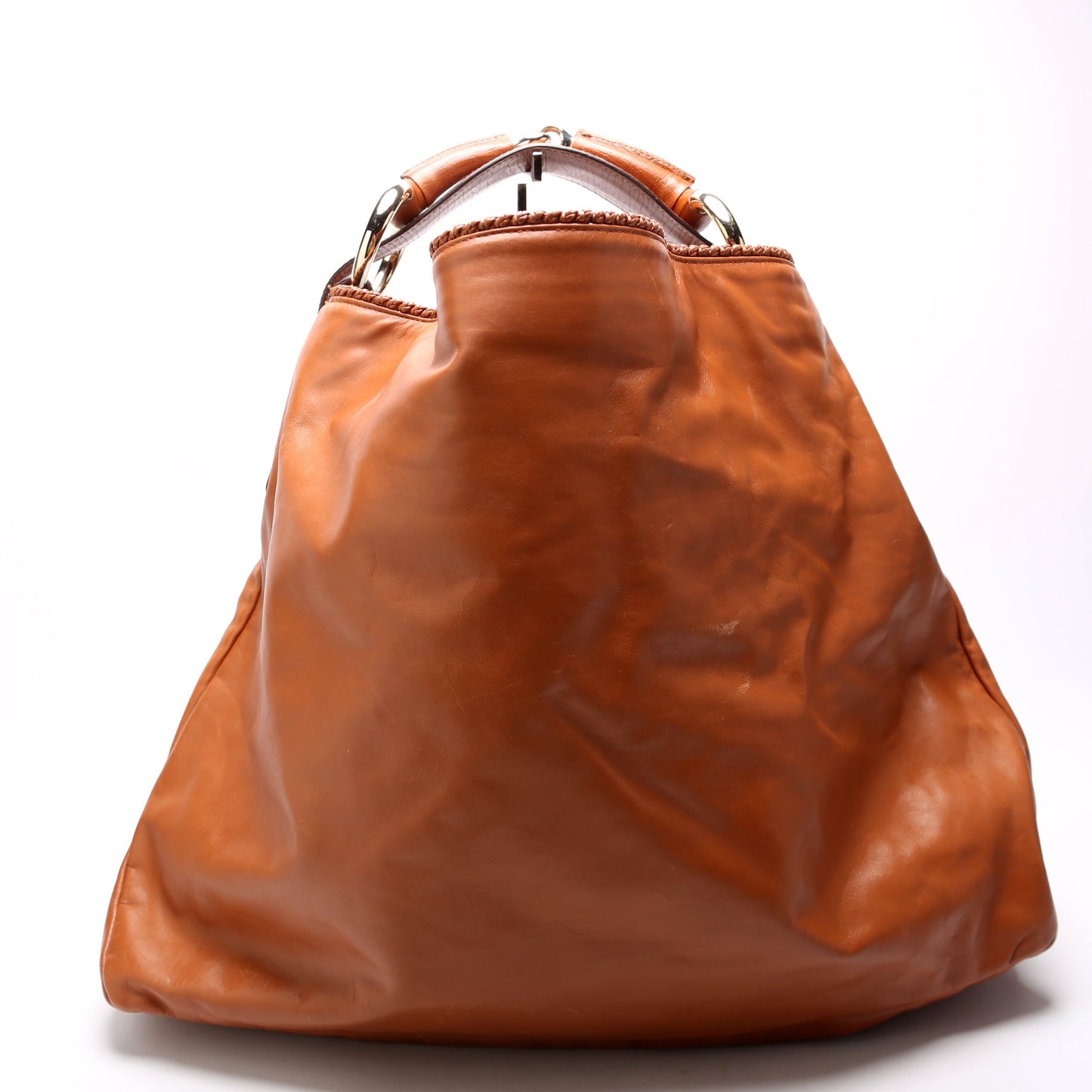 Gucci Horsebit Leather Brown Shoulder Bag