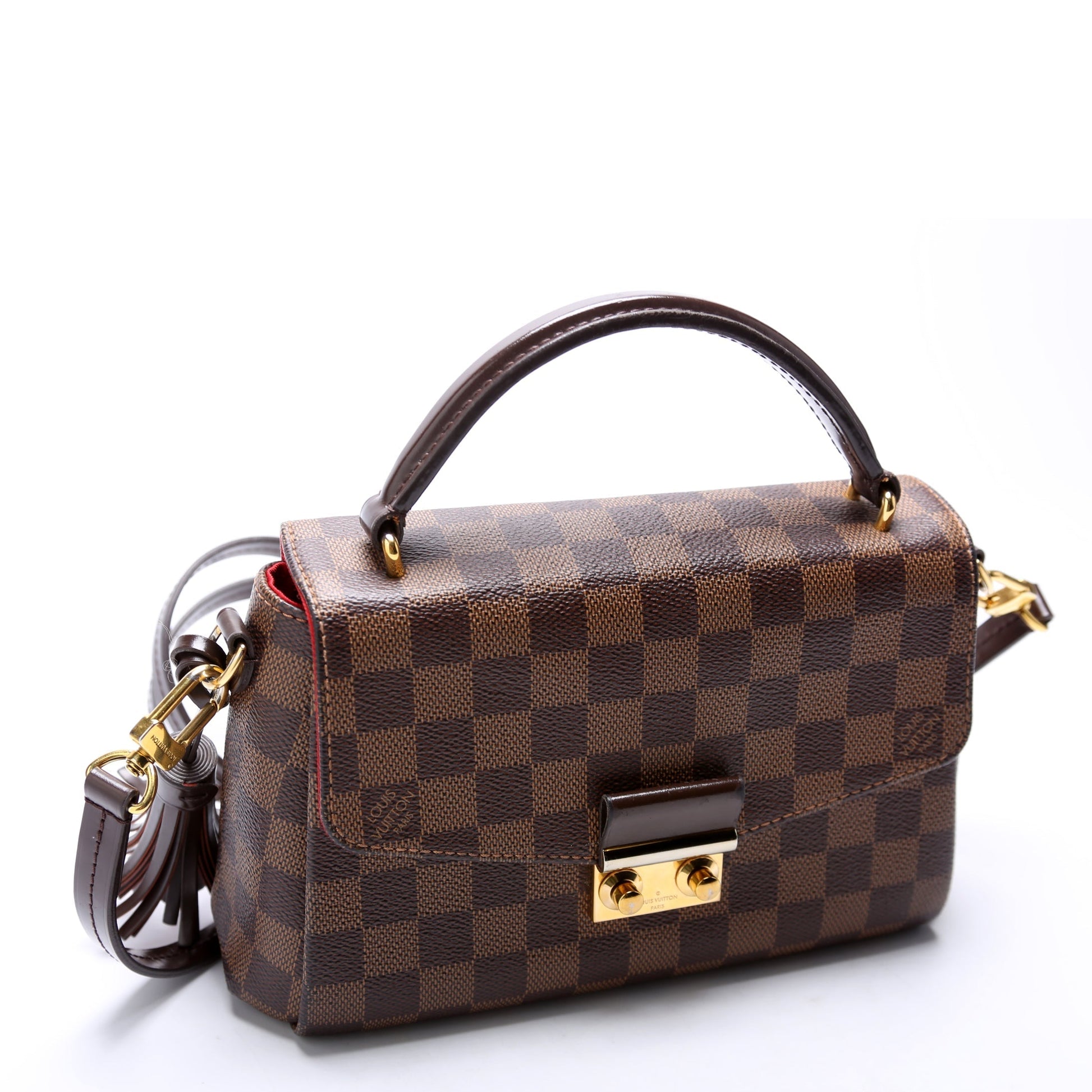 Louis Vuitton Croisette Ebene Damier Handbag Ebene 15