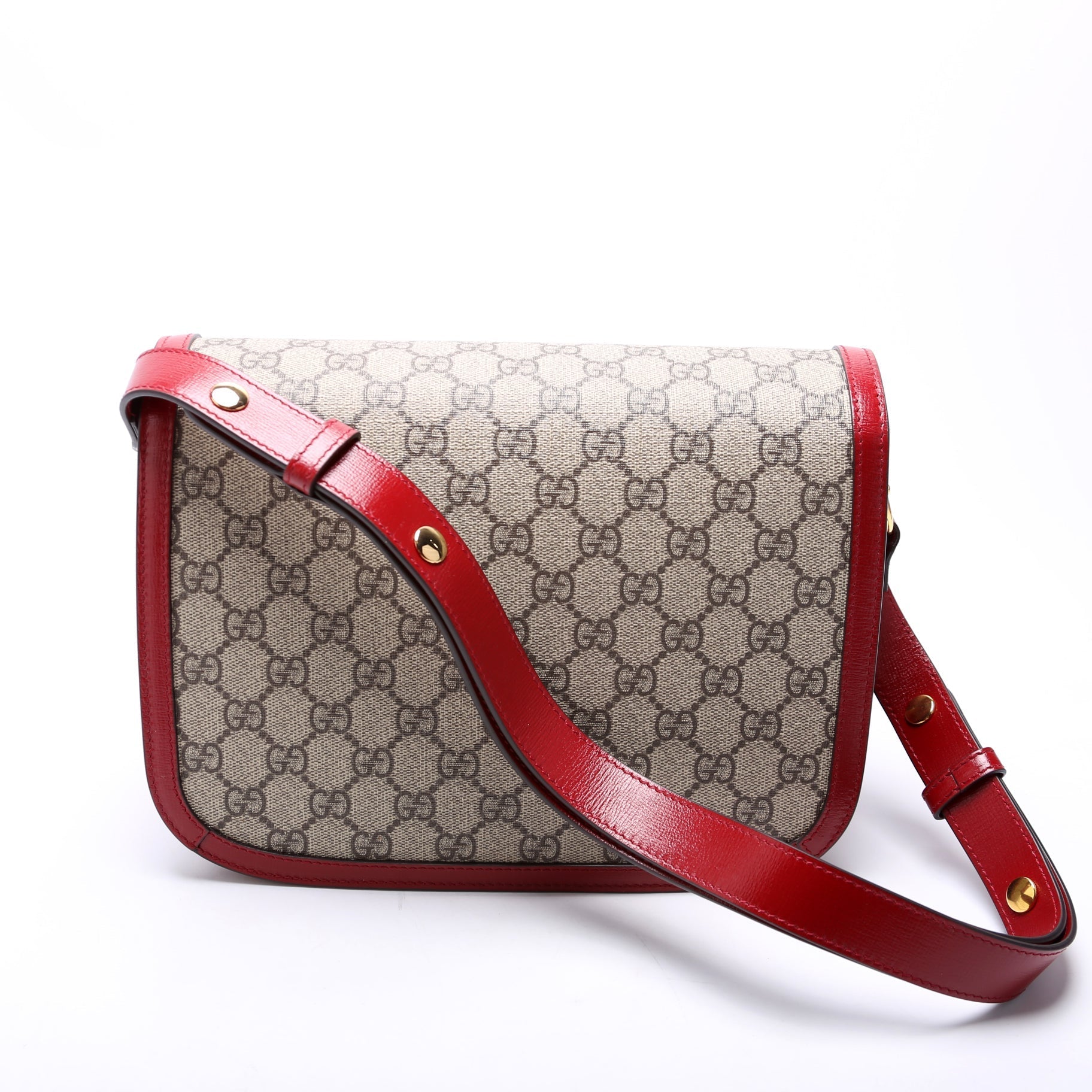 Gucci Horsebit Red Shoulder Bag