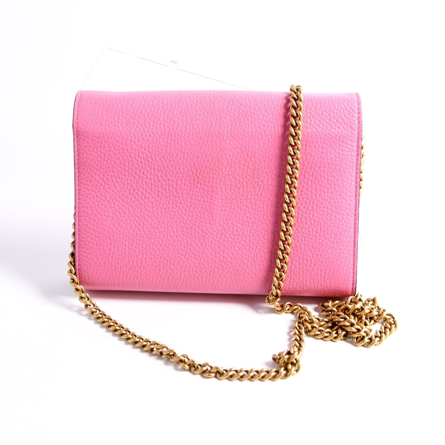 Gucci Marmont Pink Chain Wallet Case