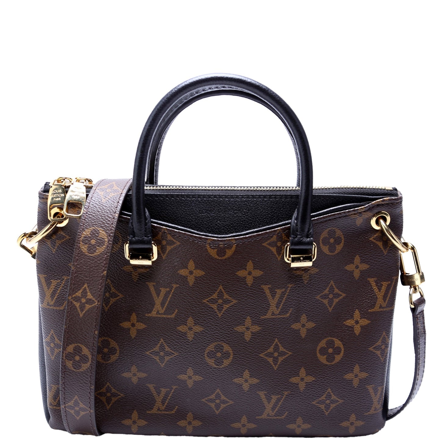 Louis Vuitton Pallas BB Monogram Black Handbag Black 1