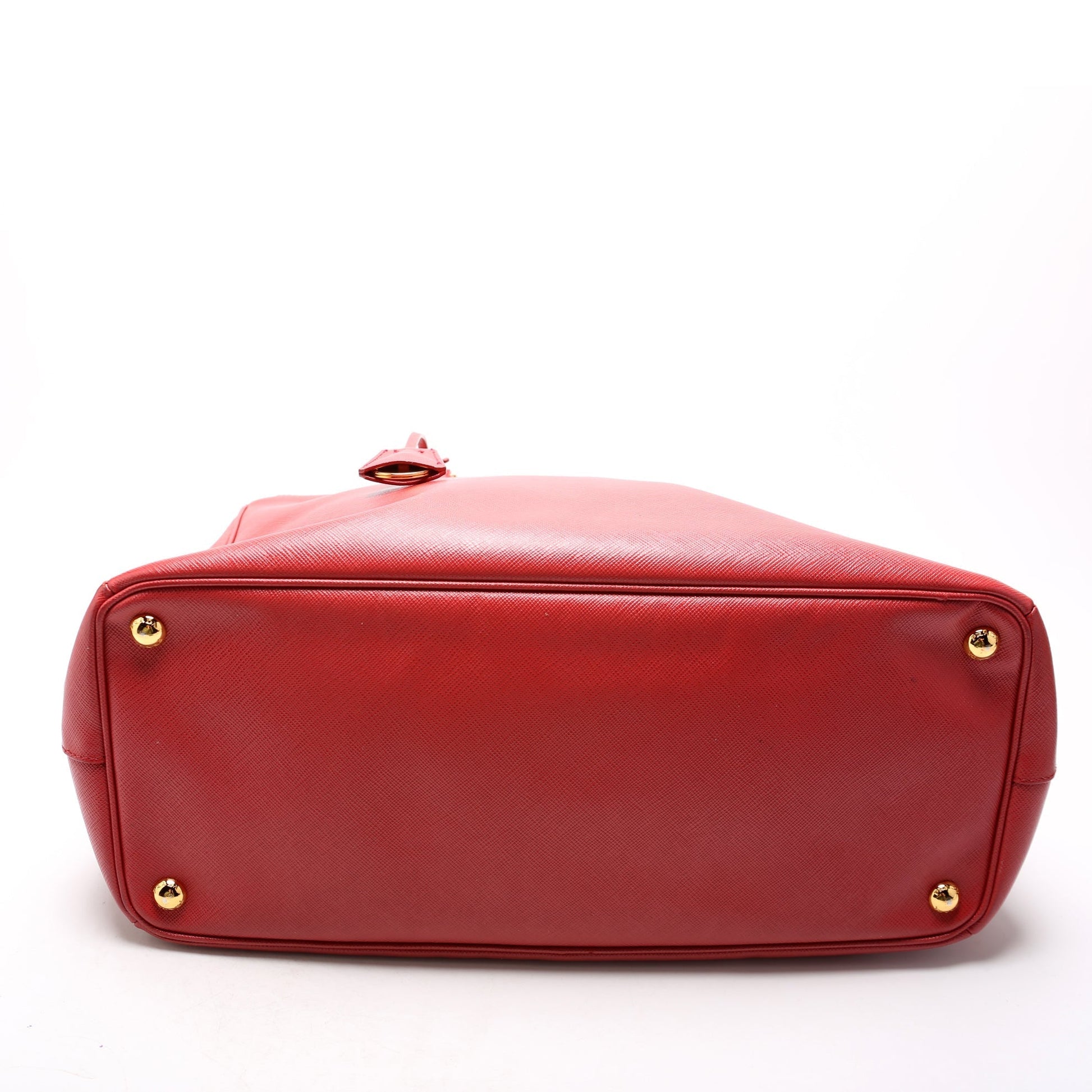 Prada Saffiano Galleria Bag Red Large Travel Bag