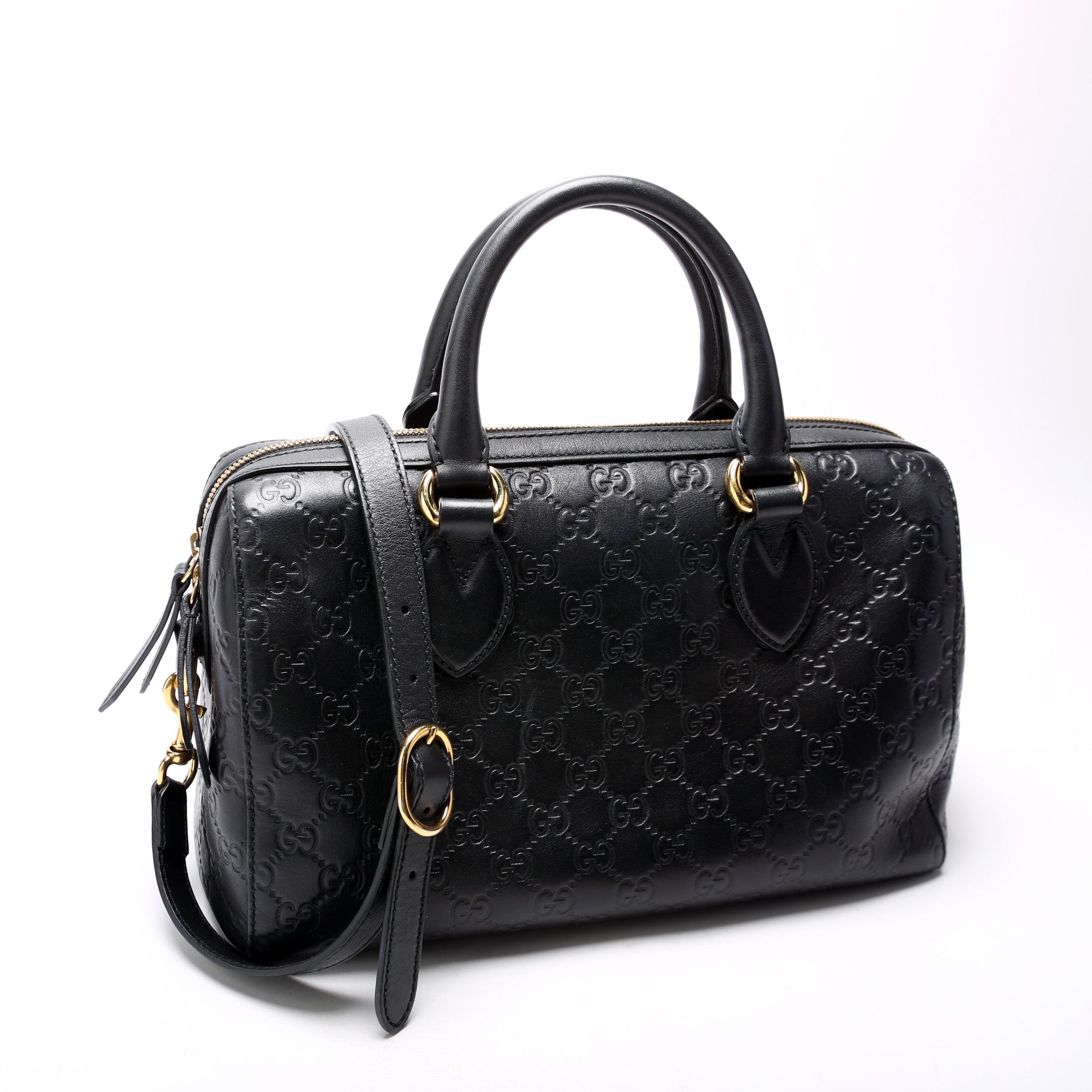 Gucci ssma Boston Black Travel Bag