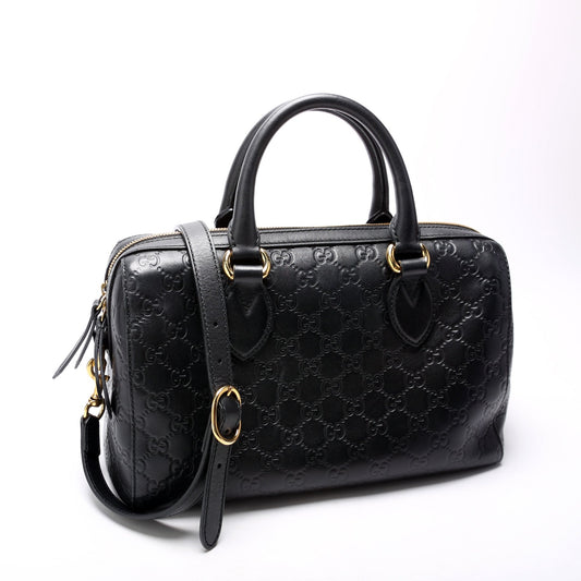 Gucci ssma Boston Black Travel Bag