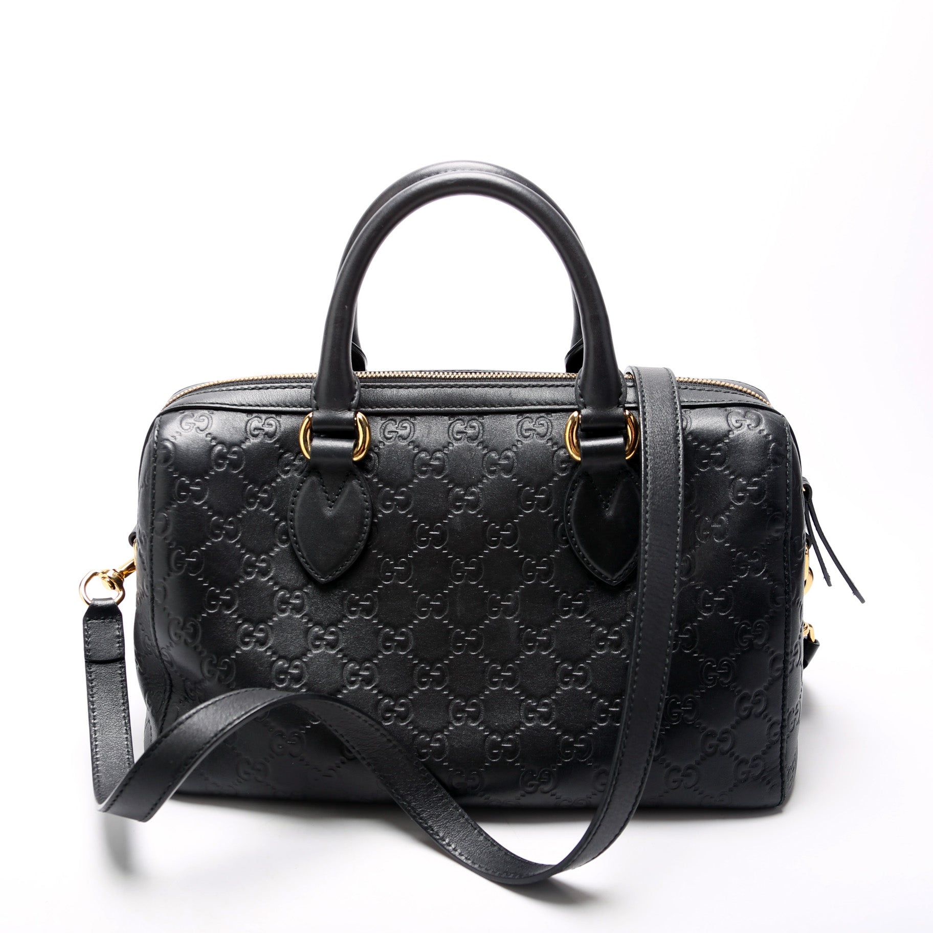 Gucci ssma Boston Black Travel Bag