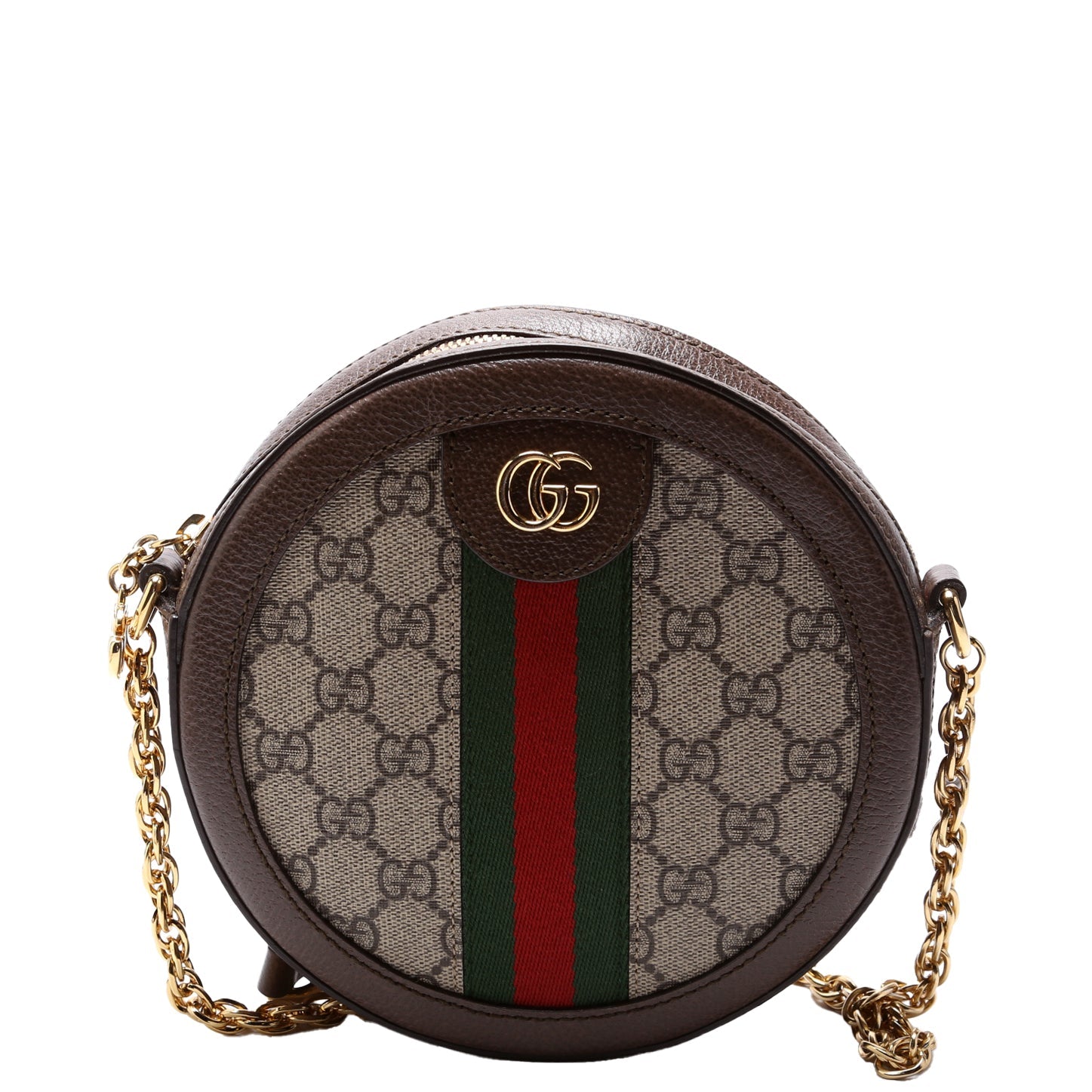Gucci Ophidia Round Leather Small Crossbody Bag