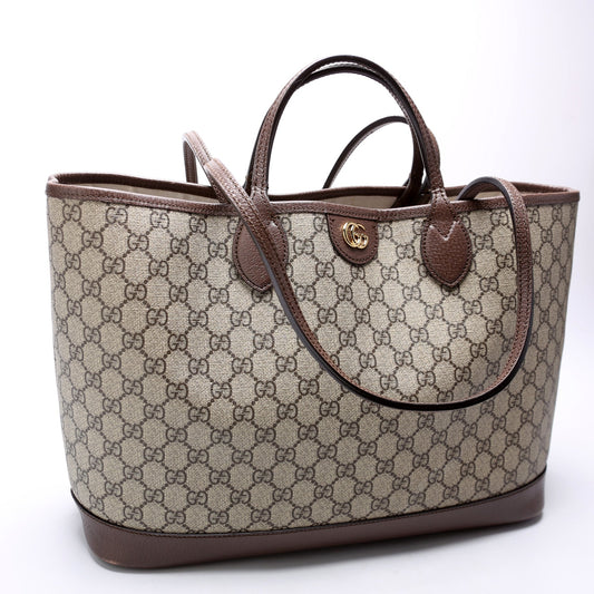 Gucci Ophidia GG Supreme Brown Medium Tote Bag