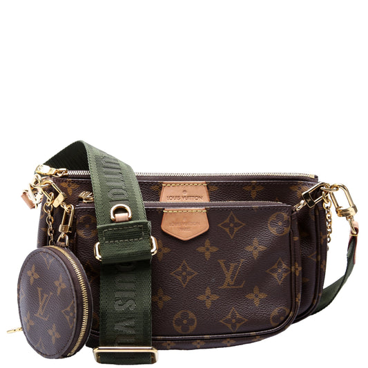 Louis Vuitton Multi Pochette Monogram Green Clutch Bag Green 3