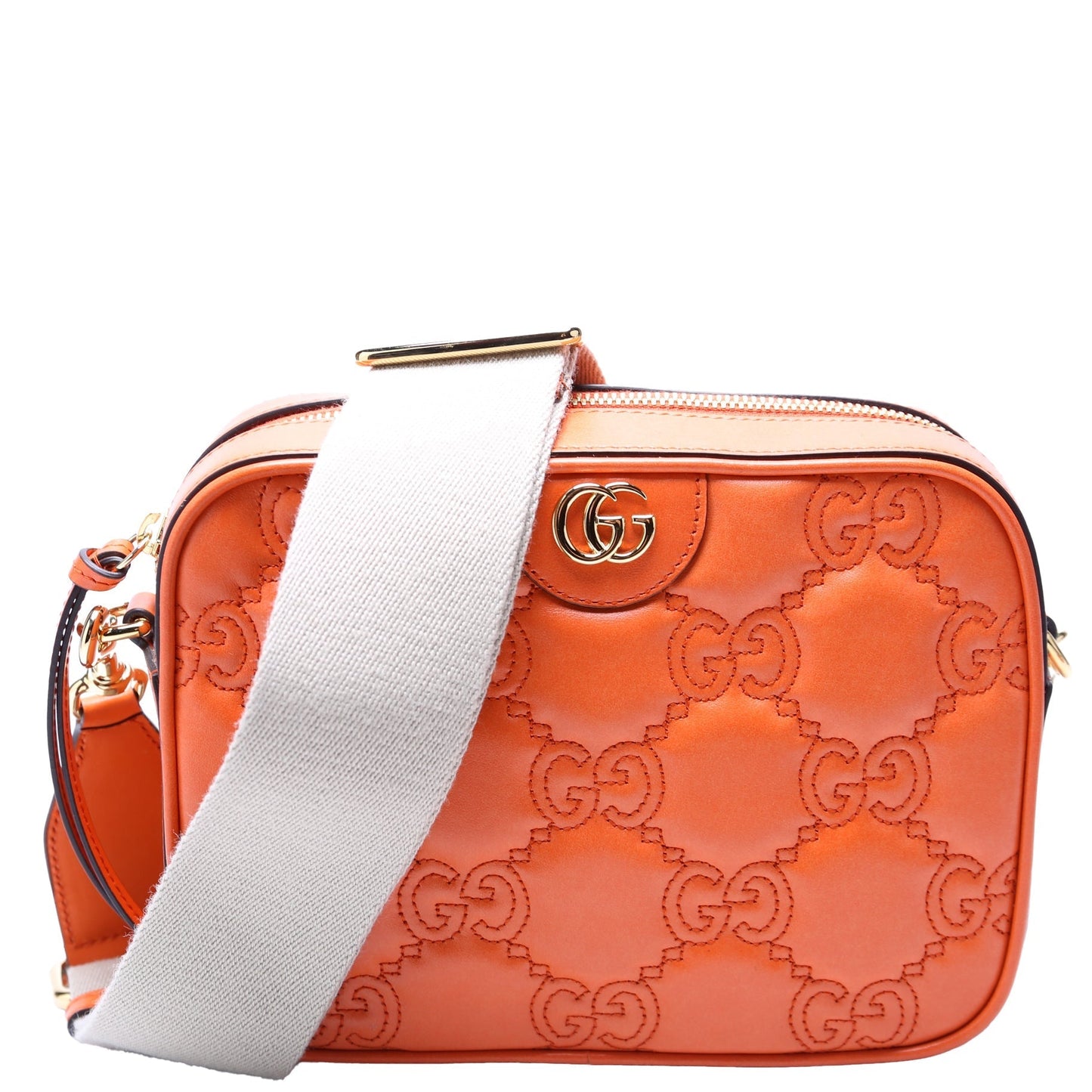 Gucci GG Matelasse Orange Small Travel Bag