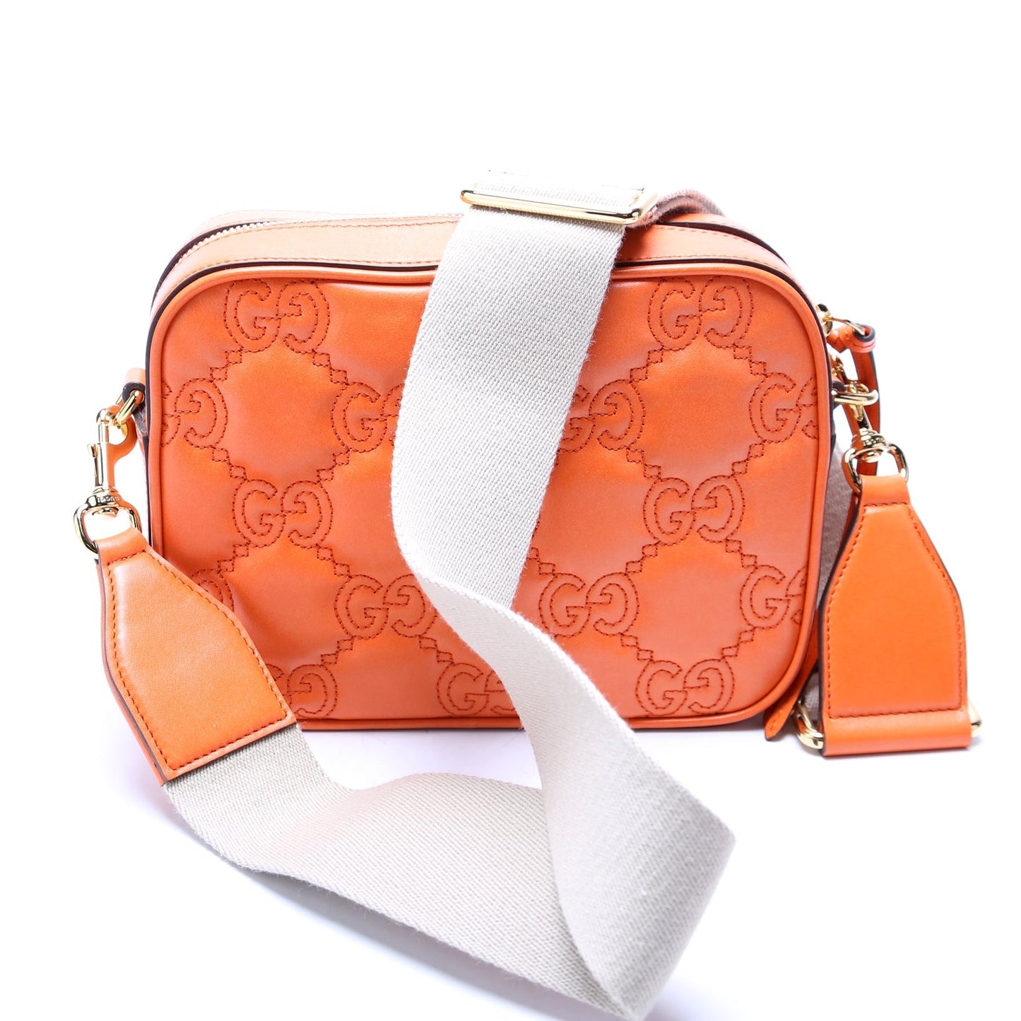 Gucci GG Matelasse Orange Small Travel Bag
