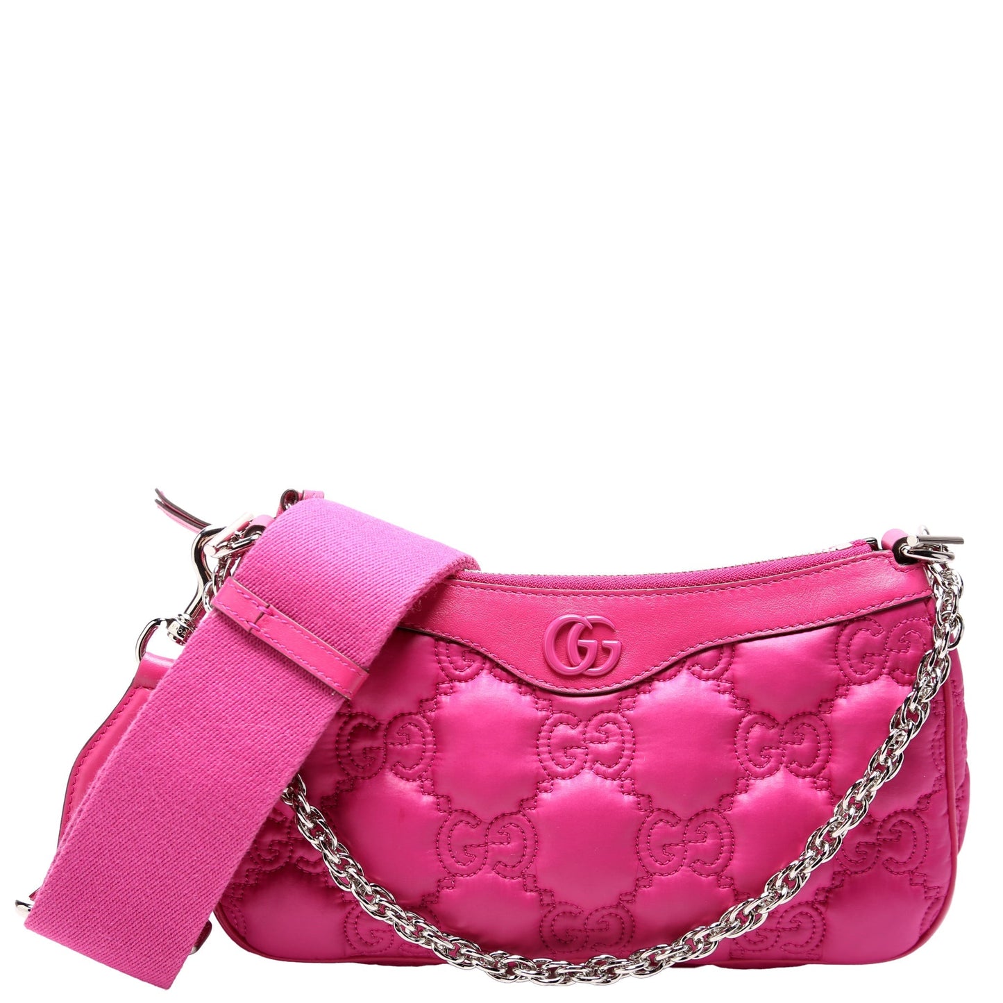 Gucci GG Nylon Pink Shoulder Bag