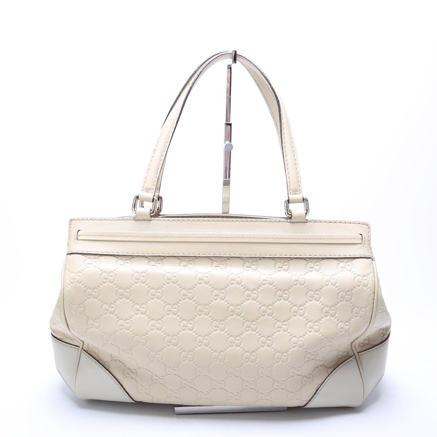 Gucci Mayfair Ribbon White Travel Bag