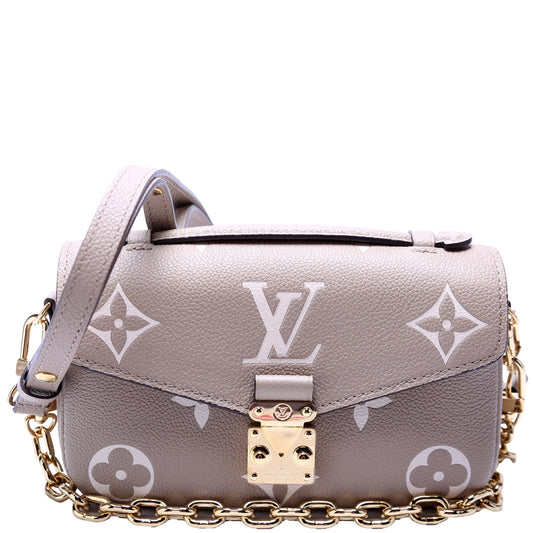 Louis Vuitton Pochette Metis East West Bicolor Empreinte Clutch Bag