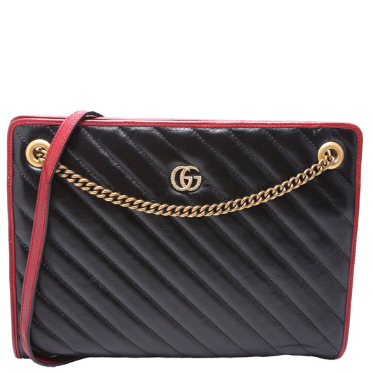 Gucci GG Torchon Accordion Black Medium Travel Bag