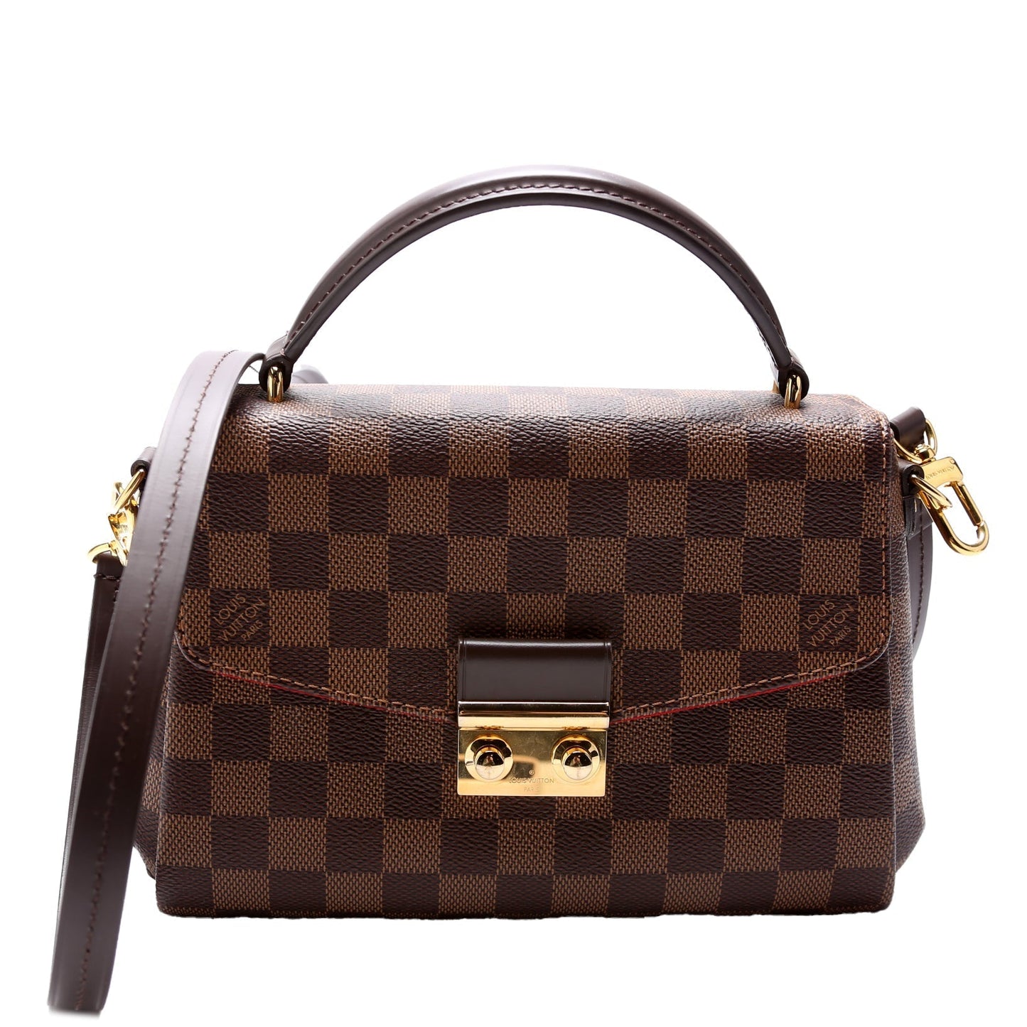 Louis Vuitton Croisette Ebene Damier Handbag Ebene 16