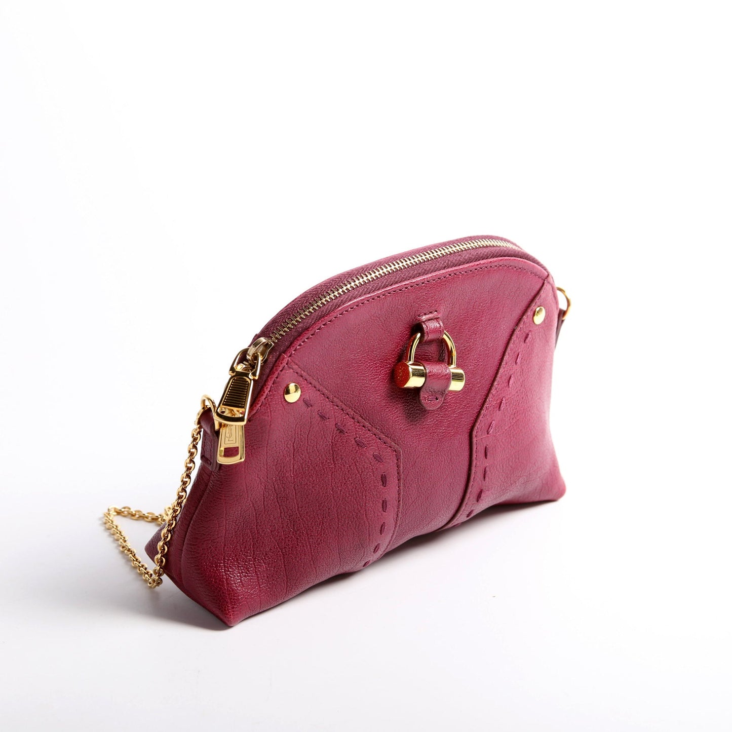 YSL Saint Laurent Saint Laurent Calfskin Berry Bag Mini Chain Travel Bag