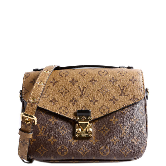 Louis Vuitton Pochette Metis Reverse Monogram Clutch Bag Monogram 17