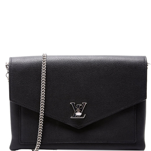 Louis Vuitton Mylockme Pochette Black Clutch Bag