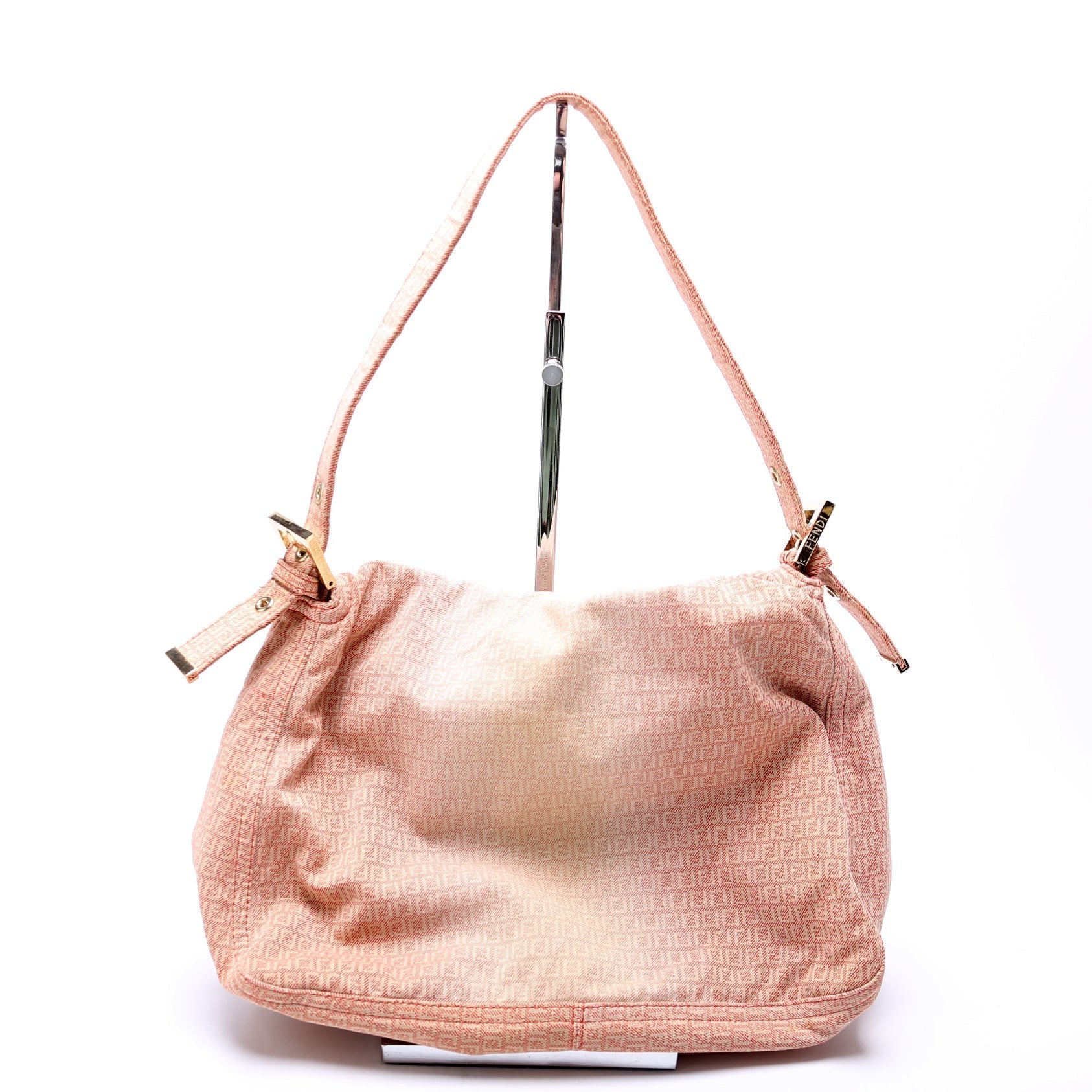 Fendi 8Br001 Mama Forever Zucchino Fabric Bag Pink Travel Bag