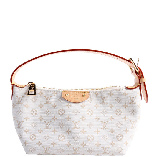 Louis Vuitton Hills Pochette Monogram Canvas White Clutch Bag