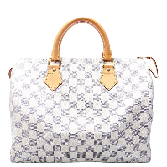 Louis Vuitton Speedy 30 Azur Damier Handbag Azur 47