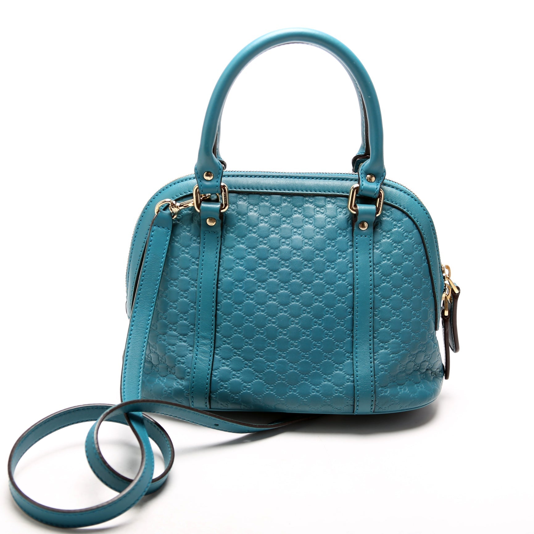 Gucci Dome Micro Teal Mini Travel Bag