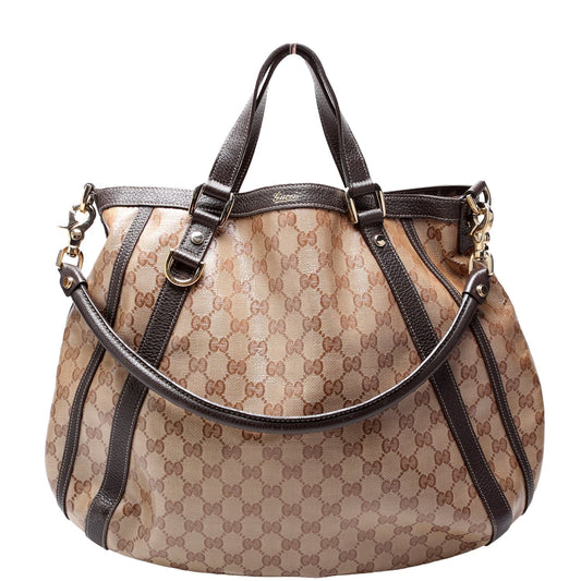 Gucci GG Crystal Abbey Convertible Medium Tote Bag