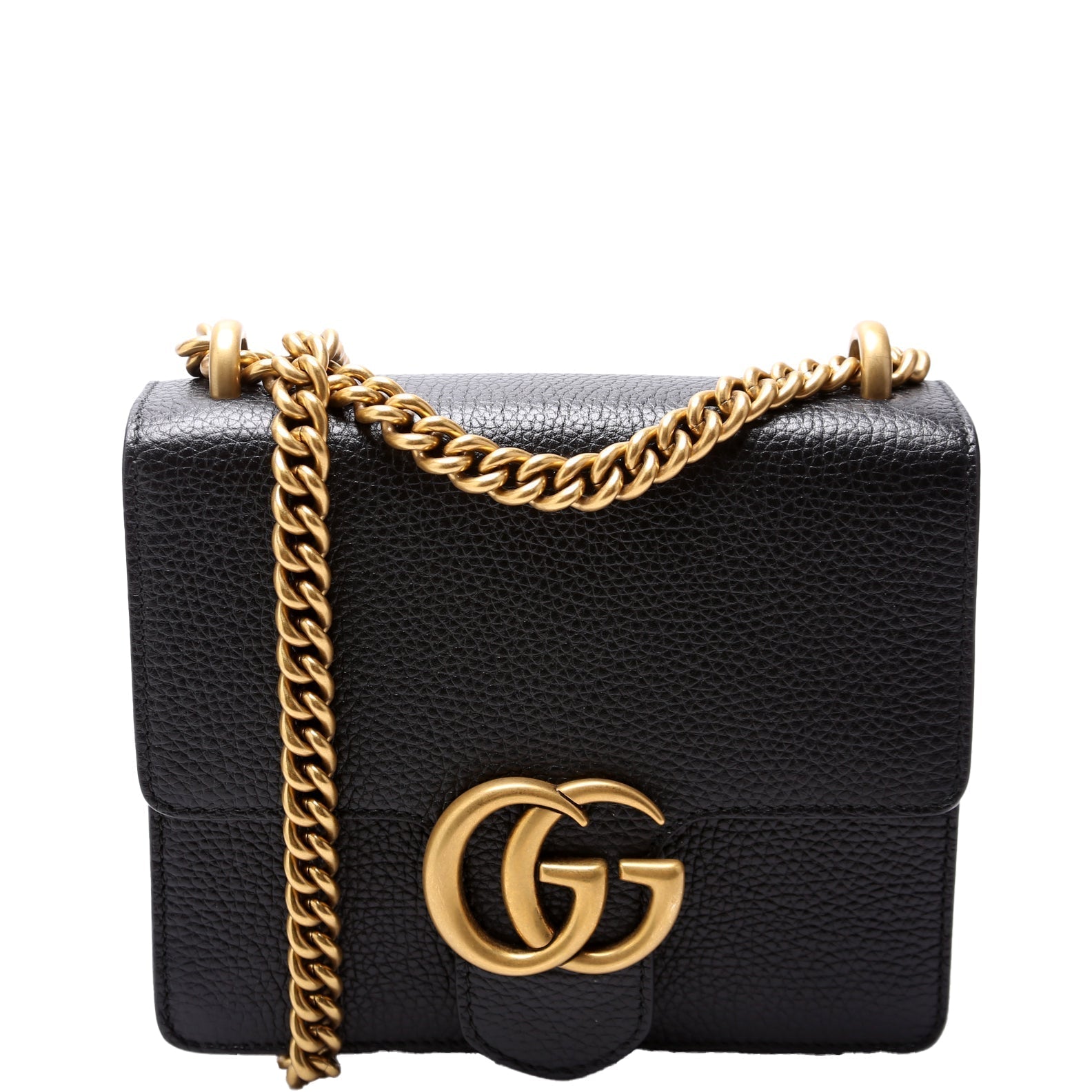 Gucci Marmont Black Small Chain Travel Bag
