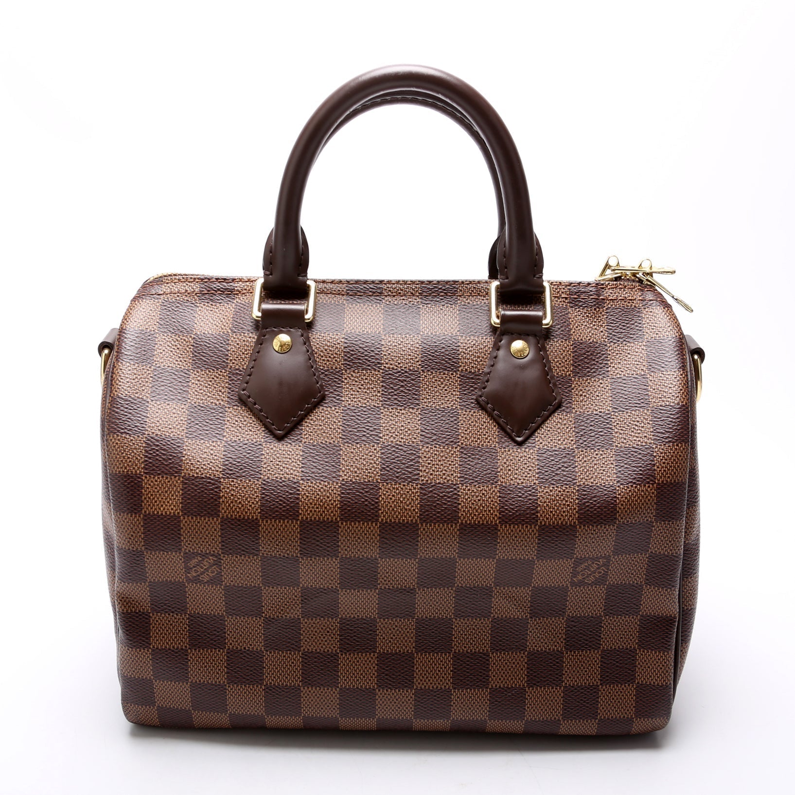 Louis Vuitton Speedy 25 Bandouliere Ebene Damier Handbag Ebene 24