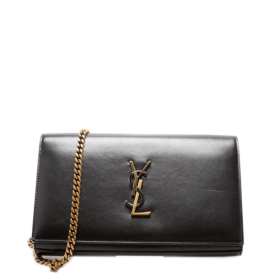 YSL Saint Laurent Saint Laurent Cassandre Wallet Bag Black Chain Travel Bag